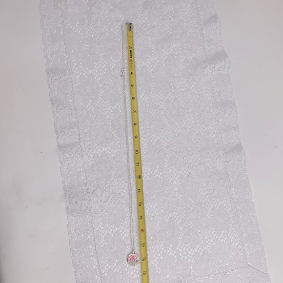 Silver NRQ Necklace & Pendant Pink ribbon & heart gems Breast Cancer Round New - Picture 9 of 13